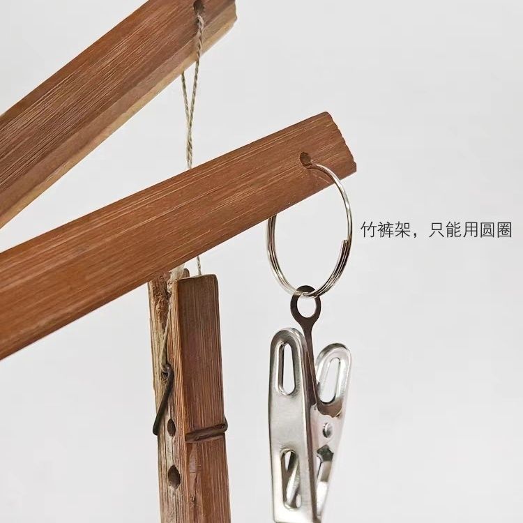 晾衣架旧夹替换圆环加厚不锈钢夹子晒衣服窗帘防风固定夹