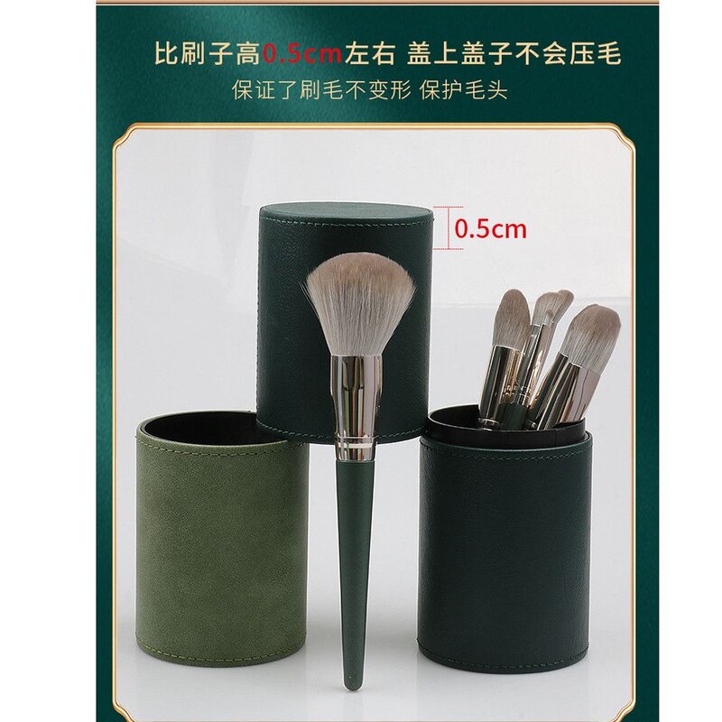 桌面美甲笔收纳筒外出便携带盖防尘大号ins化妆刷收纳笔筒