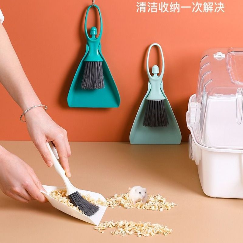 小扫把簸箕套装仓鼠鹦鹉兔子龙猫金丝熊笼子小动物清洁工具