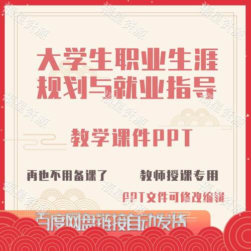 E1528新23大学生职业生涯规划与就业指导教学课件PPT可修改编辑