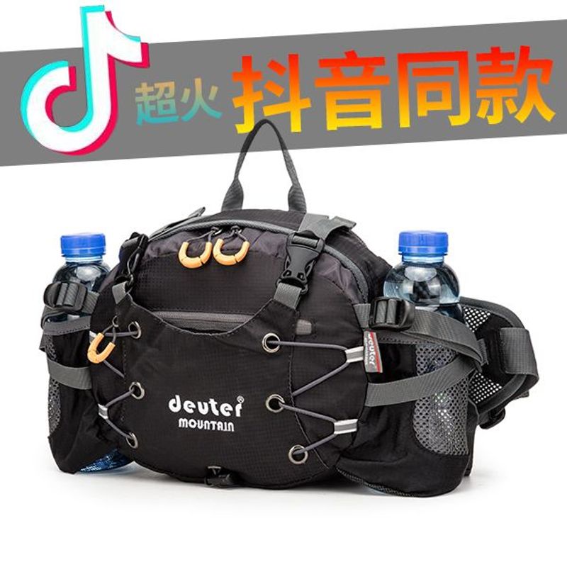 健户外多功能登山腰包大容量单肩斜跨多口袋便携耐用徒步齐心野营