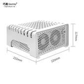 客厅迷你HTPC卧式 电脑机箱台式 机ITX小机箱 机箱创意外壳Q3机箱