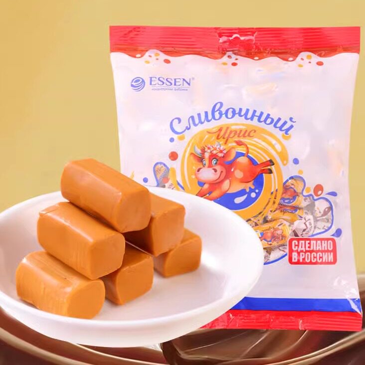 俄罗斯原装进口食品唯臻农场牌经典味奶糖零食喜糖年货节500g
