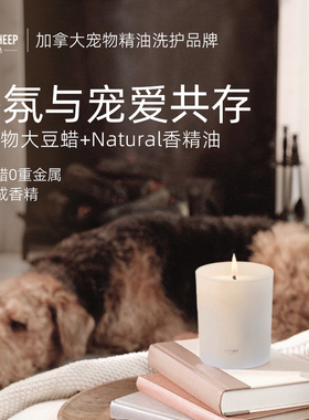 BlackSheep宠物友好香薰150g蜡烛大豆蜡天然植物精油家用装饰摆件