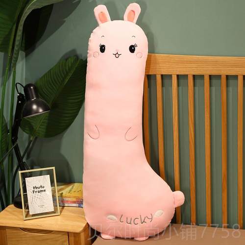 新款恐龙毛绒具女生床上男朋友睡觉夹腿抱枕公仔偶长枕条头可玩玩