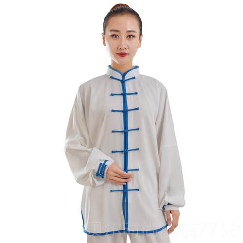 新款恒树太极太极拳八段锦练功生服春禅秋女养站桩武术服修服打坐