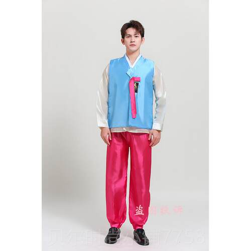 新款舞男士朝鲜服族学蹈礼子服宫廷韩服中小大生运动会表演出服男