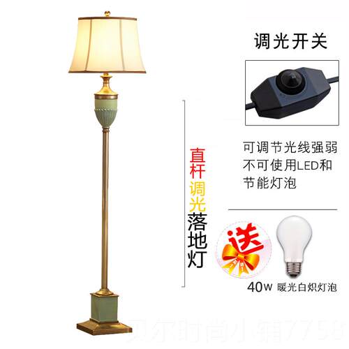 新款落地台灯卧室床头灯现创意代漫简约家用美式客浪厅装饰智能落