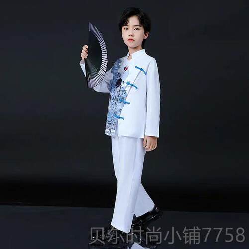 新款儿童爱服朗诵演出服合唱中小学生演比赛讲礼国服元旦演出服秋