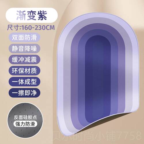新款跳绳减震垫彩虹静音伽健身垫加厚地防垫隔音毯家用室内滑瑜运