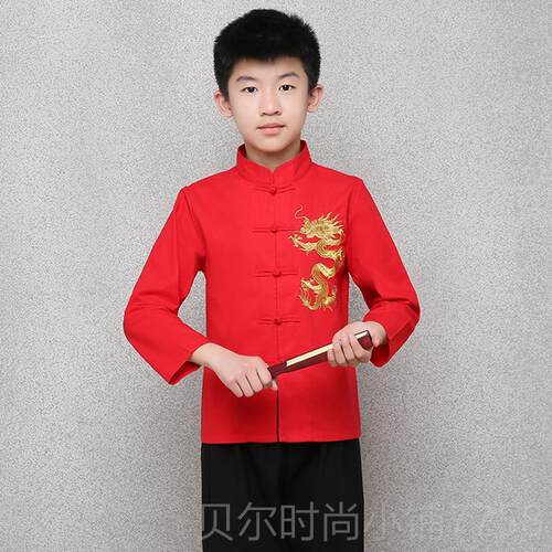 新款六一童儿民国风学生装五四青年装幼儿园合业唱朗运动会毕演诵