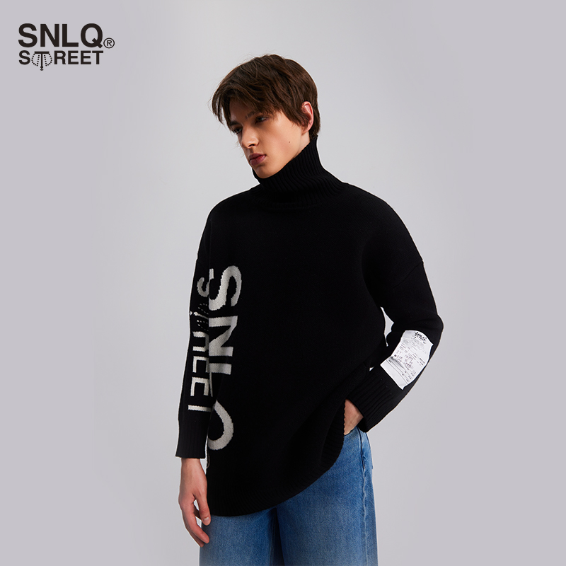 SNLQ street男女同款针织衫2024年秋新款羊毛衫宽松休闲百搭上衣