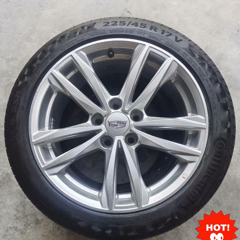 议价CT4，原装拆车轮毂带胎。马牌防爆225 45 17成色