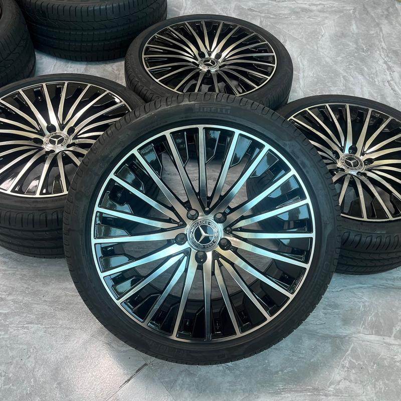 议价19寸奔驰原厂CLS53轮毂AMG一套带胎原厂奔驰C级1