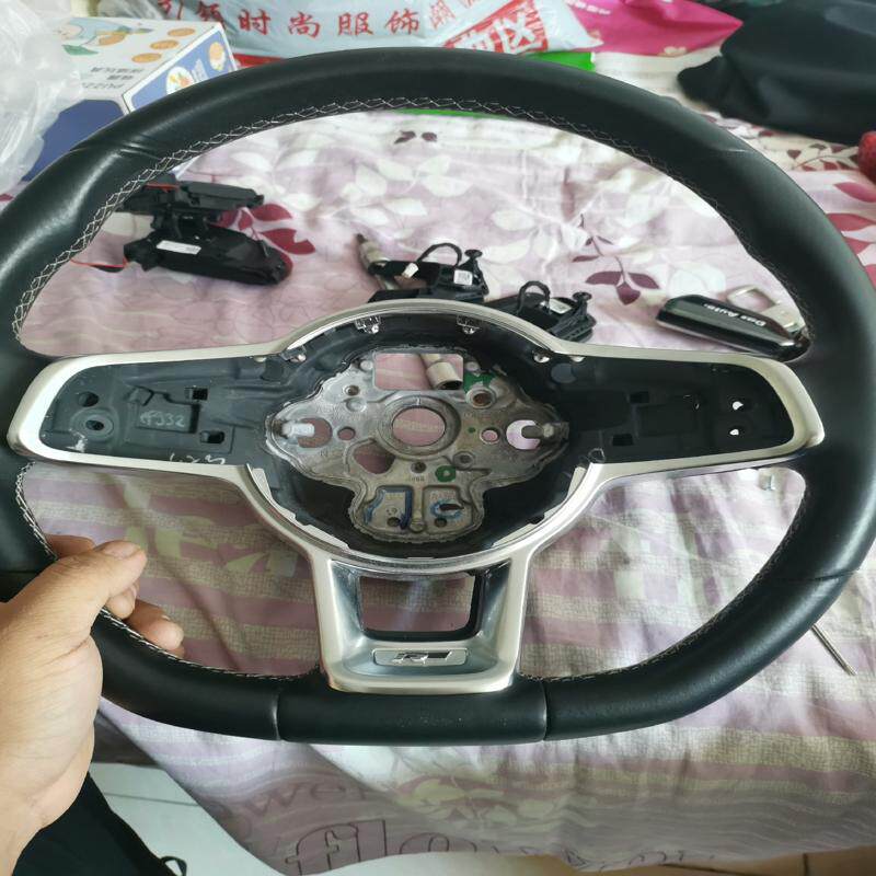 议价大众7代r盘，rline方向盘，原厂拆车，带拨片口，按键