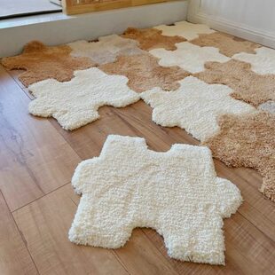 地垫房间卧室方块毯子拼图ins风沙发拼块拼接地毯满铺客厅榻榻米