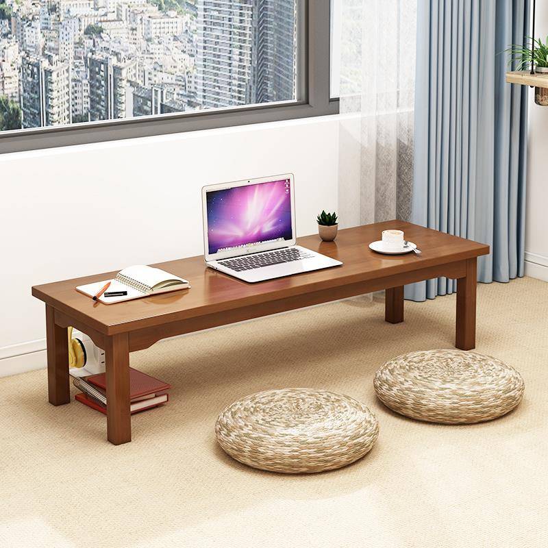 炕楠桌榻榻米子阳台飘桌积桌木新中43021式竹桌桌实炕几矮木茶窗