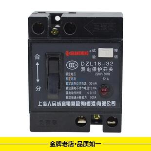 20A 空气开关220V 32家用漏电保护器单相开关2P断路器家用 DZL18