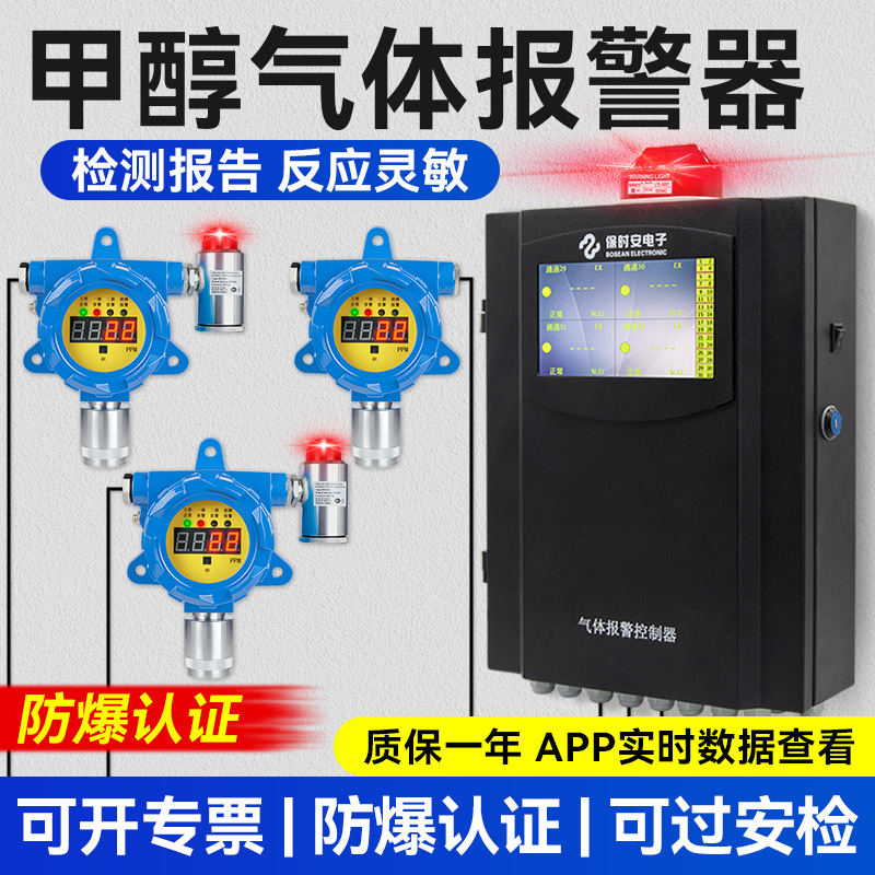 防爆认证甲醇气体探测报警器