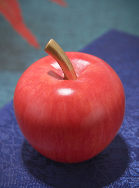 铜摆件《小苹果》现代简约客厅桌面玄关电视柜装R饰品乔迁新居礼