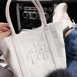 Eewen同款十字架托特包单肩腋下包菜篮子手提包通勤女水桶包tote