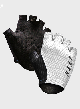 【新品】MAAP Pro Race Mitt 秋雾白 骑行半指手套