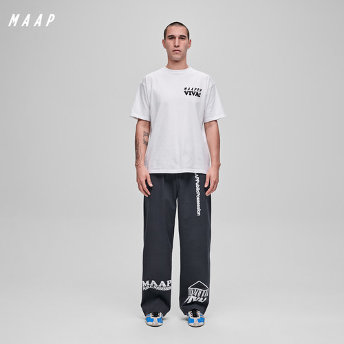 MAAP× PUBLIC POSSESSION联名系列 PP 休闲长裤 深蓝色