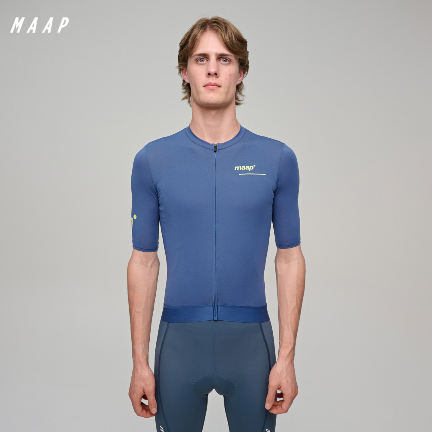 【秋冬新色】MAAP 男士 Training 系列 短袖骑行服 暮光蓝