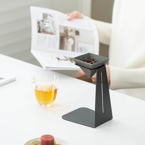 爆款四方来财微孔过滤套组创意茶道无孔茶漏咖啡过滤杯茶水分离器