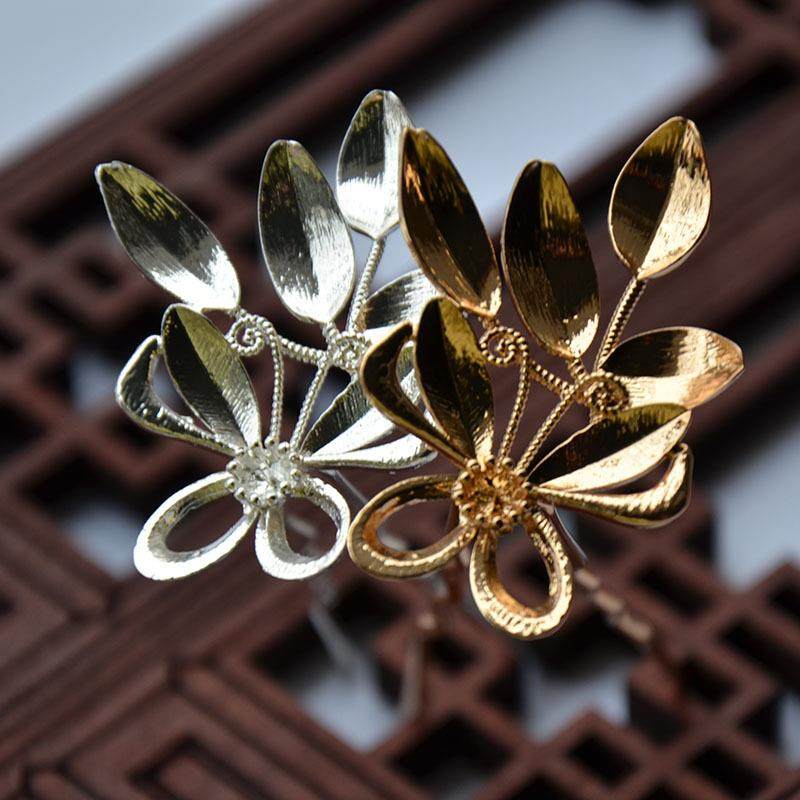 爆款纯铜保色古风新娘饰品蝴蝶花小钗40*27MM手工饰品材料配件发,饰品/流行首饰/时尚饰品新,其他DIY饰品配件,淘宝优惠券,粉丝福利购,淘宝优惠卷