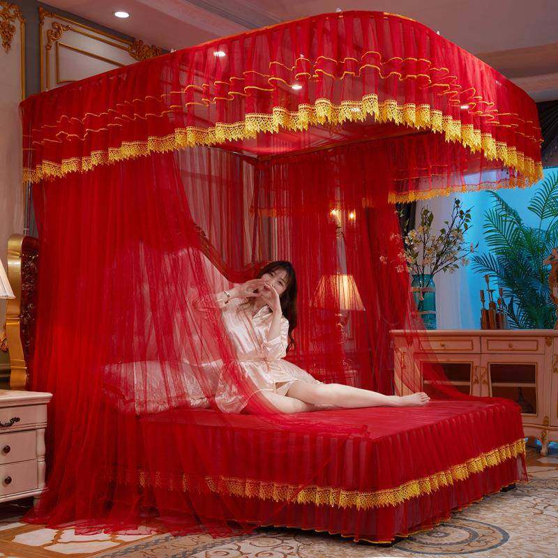 爆款CB@新款U型拉幕导轨蚊帐落地蚊帐刺绣款轨道蚊帐婚庆,床上用品,蚊帐,淘宝优惠券,粉丝福利购,淘宝优惠卷