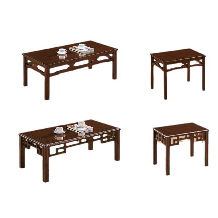经典中式实木茶几组装简约古典设计小型橡木茶桌客厅方几组合角几