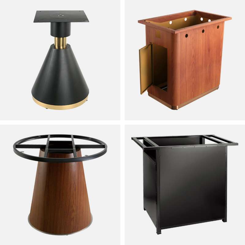 工业风火锅店铁脚桌架多规格款式商用火锅架自助餐店中式火锅餐桌