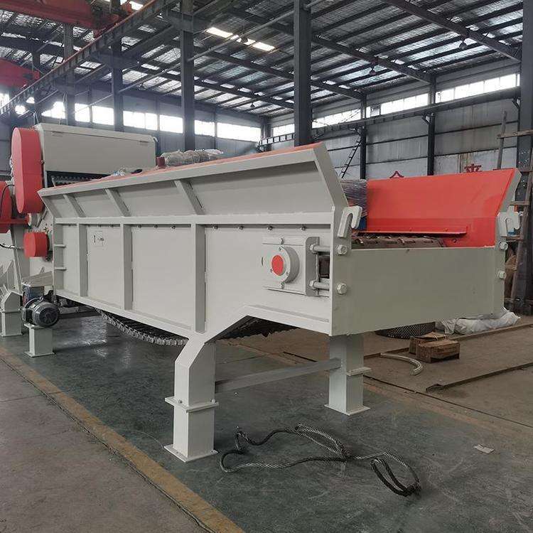 移动式树枝树干木材粉碎机 废旧建筑模板除钉自动进料破碎机