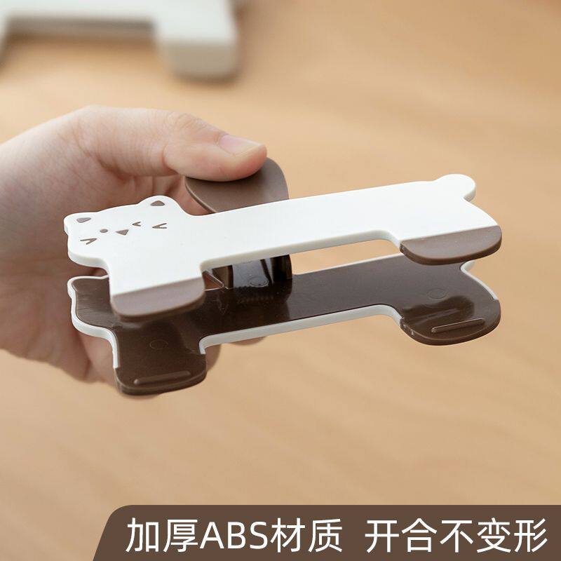 书本手帐固定防翻页加厚大号猫咪宝盖头书夹试卷卡通夹子