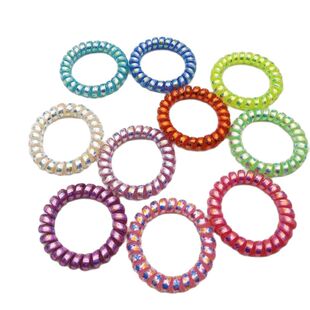 Telephone Print Star Rubb Line Elasticity Wire 极速10PcdsLot