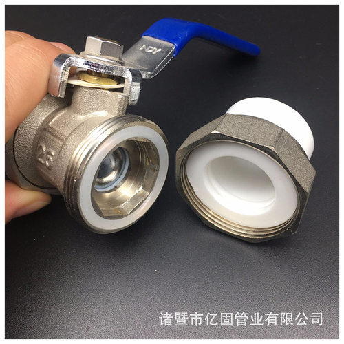极速双活接铜球阀 黄铜pprD水管管件配件铜杆直通球阀