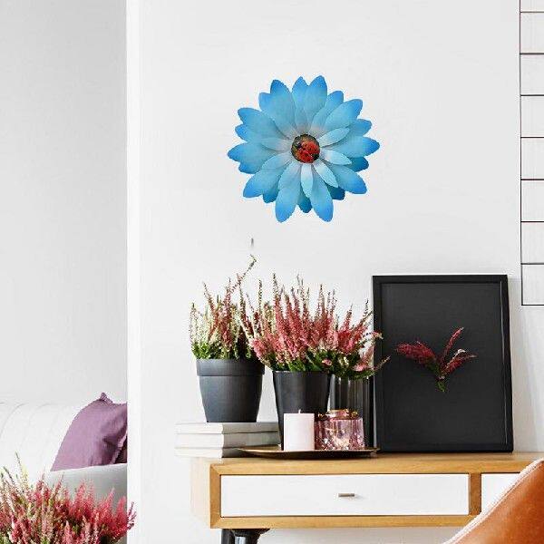 极速Wrought Iron Sunflsower Wall Hanging Metal Flower Wall