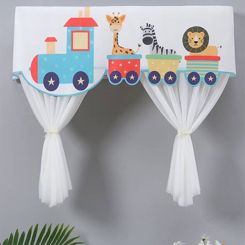 极速空调挡风板布艺帘布挡风u盖出风口挡风被防直吹遮风空调罩202