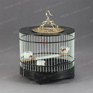 极速塑钢鸟笼板顶北笼塑料鸟笼靛颏山雀玉鸟O绣眼玻璃纤维圆笼洗