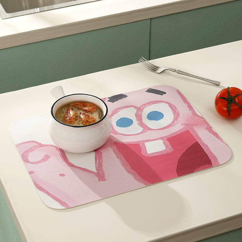 极速派大星卡通厨房台面沥水v垫软矽藻泥桌面吸水凉垫碗盘防水铺,居家布艺,厨房地垫,淘宝优惠券,粉丝福利购,淘宝优惠卷
