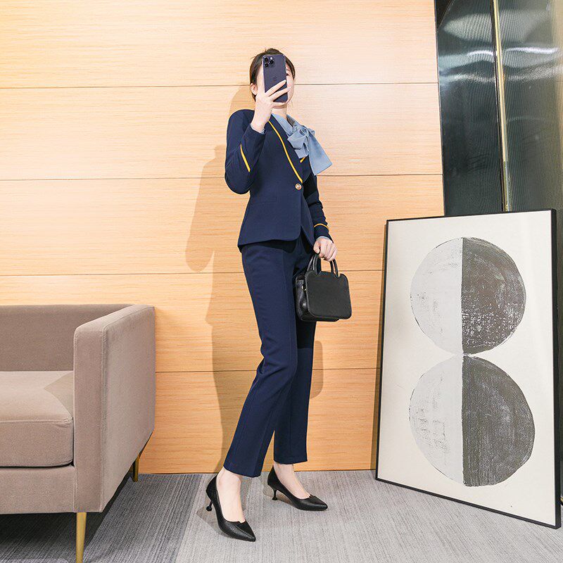 新品黑色尖头高跟鞋女q细跟久站不累脚职业真皮3cm小跟单鞋空姐工