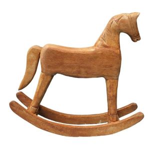 极速Modern Rockingn Horse Ornament Figurine Decorative Carvi