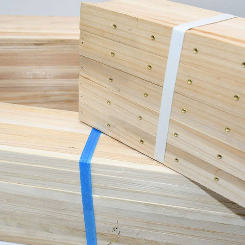 极速福美养蜂巢框中蜂半成品散装B巢框50套杉木蜜蜂箱蜂脾框巢础