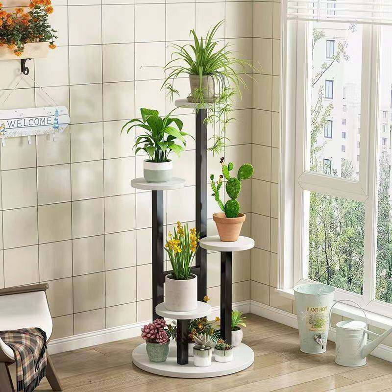 极速客厅b电视柜两边摆设花架铁艺阳台置物架多层落地式花盆架子,收纳整理,阳台置物架,淘宝优惠券,粉丝福利购,淘宝优惠卷