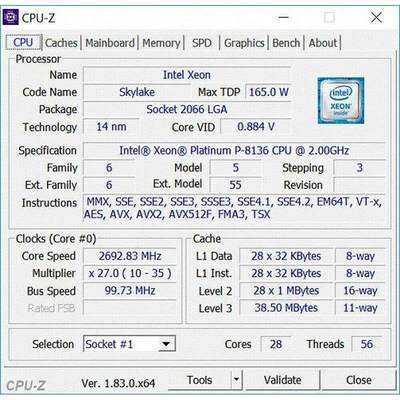 SA5112M5 1U服务器/双28核正式铂金P-8136 CPU/10盘2.5寸U.2