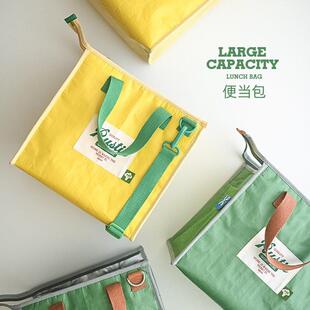 饭盒手提袋子便当保温袋野餐包上班族饭盒袋高颜值防水防油大容量