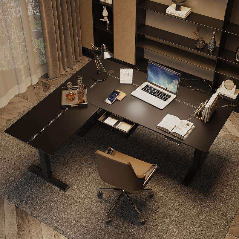 电动升降书桌电脑桌台式办公桌家用卧室桌子多功能升降桌智能