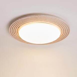 奶油风卧室吸顶灯法式中古主卧2024新款设计师房间简约圆形感