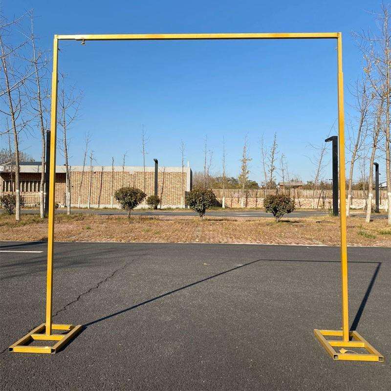 9V7T2021新款婚庆道具背景架伸缩杆舞台铁艺拱门架子户外婚礼布置